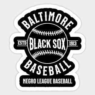 The Baltimore Black Sox Negro League Baseball Sticker